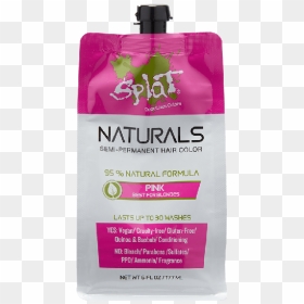 Splat Naturals Semi-permanent Hair color - Splat Temporary Hair Dye Pink, HD Png Download - color splat png