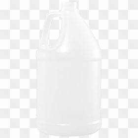1 Gallon Natural Hdpe Round Handleware Container, 38-400 - Water Bottle, HD Png Download - milk gallon png