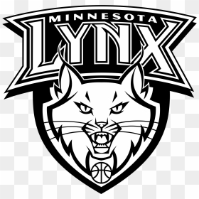 Minnesota Drawing Logo - Minnesota Lynx Logo Black And White, HD Png Download - minnesota timberwolves logo png