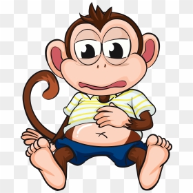 Monkey Business, Monkeys, Clip Art, Rompers, Illustrations, - Funny Monkey Cartoon, HD Png Download - funny monkey png