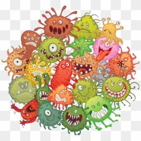 Germs Clipart Washing Area, Germs Washing Area Transparent - Bacteria ...