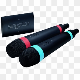 Playstation Singstar Wireless Microphones Ps2 Ps3 Ps4 - Singstar Microphones Ps4, HD Png Download - microphones png