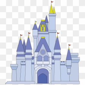 Magic Kingdom Castle Clipart - Castle Disney World Cinderella Cartoon, HD Png Download - magic kingdom png