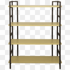 Taiwan 4-shelf Vintage Nature Industrial Style Bookcase - Shelf, HD Png Download - bookcase png