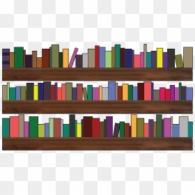 Bookshelves Icons Png - Bookshelf Clipart Png, Transparent Png - vhv