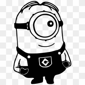 Decalpro Designs Minion Quote Don"t Judge Me Despicable - Black And White Minion, HD Png Download - minion logo png