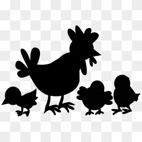Rooster Black & White - Clip Art, HD Png Download - rooster silhouette png