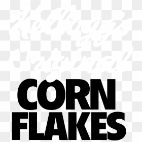 Kellogg"s Original Corn Flakes Logo Black And White - Corn Flakes Logo Png, Transparent Png - kelloggs logo png