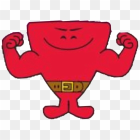 Mr Strong-6a - Mr Men And Little Miss Mr Strong, HD Png Download - strong man png