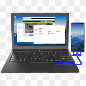 Huawei Mate 10 Mirabook Easy Projection - Razer Phone 2 Laptop, HD Png Download - laptop transparent png