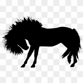 Wild Horse Stallion Silhouette Clip Art - Wild Horse Silhouette Png, Transparent Png - horse face png