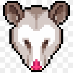 Cow Skull Pixel Art, HD Png Download - opossum png