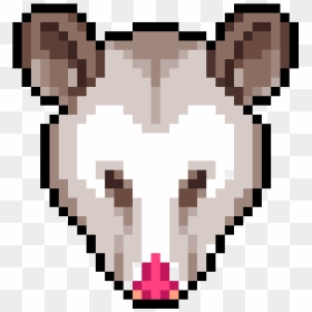 Cow Skull Pixel Art, HD Png Download - opossum png