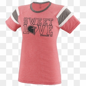 Girls Sweet Love Jersey Outline T-shirt - T-shirt, HD Png Download - shirt outline png