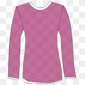 Shirt For Girl Clip Art - Long Sleeve T Shirt Clipart, HD Png Download - folded clothes png