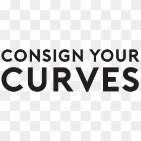 Consignyourcurves Blacklogo Final, HD Png Download - curves png