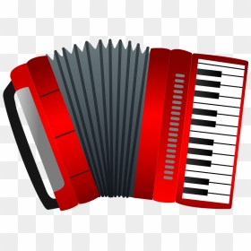 Accordion Musical Instrument Clipart - Accordion, HD Png Download - music instruments clipart png