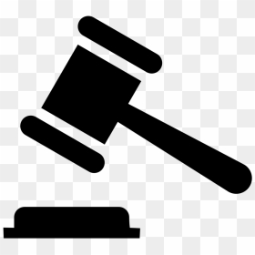 Auction Judge Rule Hammer Court Svg Png Icon Free Download - Transparent Judge Hammer Icon, Png Download - court hammer png