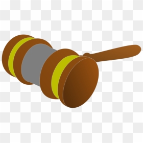 Transparent Court Hammer Png - Vektor Palu Hakim Png, Png Download - court hammer png