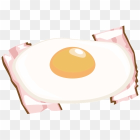 Bacon Eggs Food Clipart - Circle, HD Png Download - bacon and eggs png