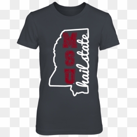 Mississippi Outline Hail State Shirt Mississippi State - Head Start Shirt Ideas, HD Png Download - shirt outline png
