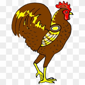 Gambar Animasi Hewan Ayam, HD Png Download - rooster silhouette png