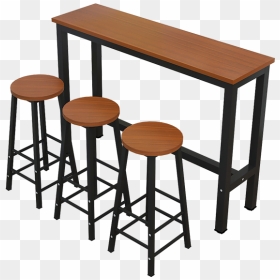 Bar Table Against The Wall Home Partition Long High - Table, HD Png Download - bar table png