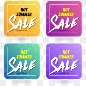 Hot Summer Sale Banner Pack Vector - Games, HD Png Download - upto 50 off png