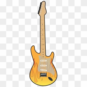 Guitar Instrument Music - Electric Guitar, HD Png Download - music instruments clipart png