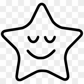 Png File Svg - Star Black And White With Smiley Png, Transparent Png - sleepy emoji png