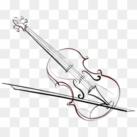 Line Art, HD Png Download - violin bow png