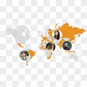 Meet Students From Around The World - Covid 19 Red Zones In Europe, HD Png Download - around the world png