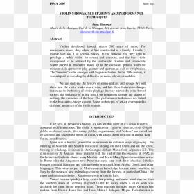 Analytical Essay Of Soldiers Home Example, HD Png Download - violin bow png