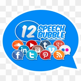 Social Media Speech Bubbles, HD Png Download - speech bubble png tumblr