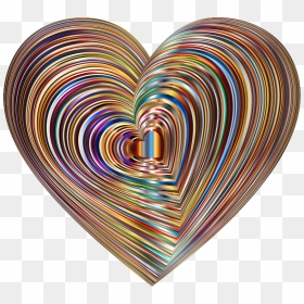 Hearts In Heart Twist - Prismatic Abstract Heart, HD Png Download - twist png