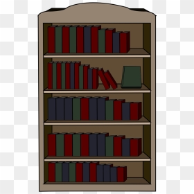 Bookshelf Clip Pallet Rack - Book Shelf Cartoon Transparent Background, HD Png Download - bookcase png