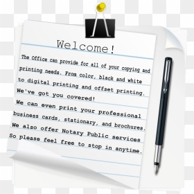 Transparent Office Stationery Png - Handwriting, Png Download - office stationery png