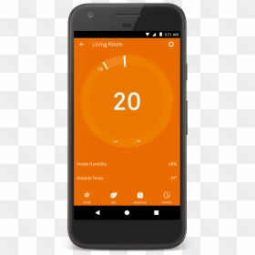 Nest Learning Thermostat - Google Nest Thermostat App, HD Png Download - nest thermostat png