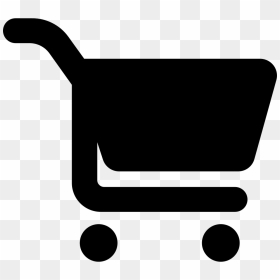 Supermarket Cart Silhouette - Silhouette Of Shopping Cart, HD Png Download - supermarket png