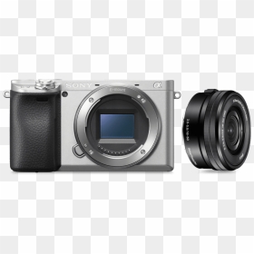 Alpha 6400 Premium Digital E Mount Aps C Camera Kit - Sony A6400 Silver Body, HD Png Download - vlog camera png
