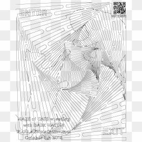 Coloring For Adults Maze Of Cats Wrestling Some Dark - Mazes For Adults, HD Png Download - dark matter png