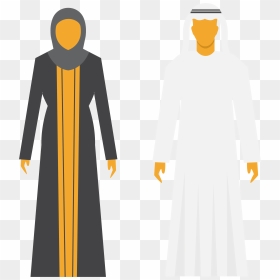 And Of Arabs Men Saudi Arabia Women Clipart - Men And Women In Saudi Arabia Clothing, HD Png Download - men clipart png