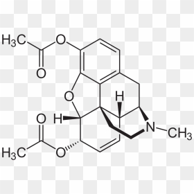 Structure Of Codeine, HD Png Download - heroine png