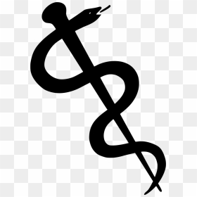 Rod Of Asclepius Vector, HD Png Download - doctor snake logo png