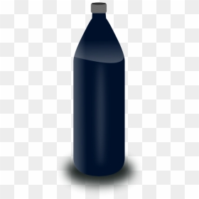 Black Water Bottle Vector Clip Art - Bottle, HD Png Download - bottle vector png
