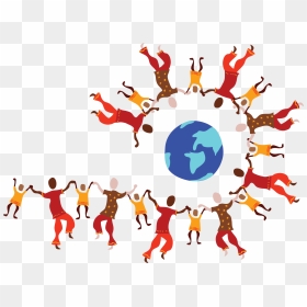 People Around Globe - Multicultural Teams, HD Png Download - around the world png