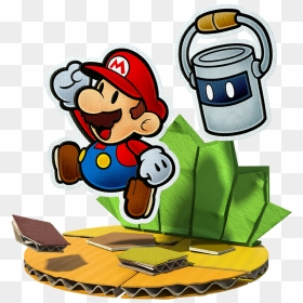 Color Splash, Mario Party - Super Mario Paper Mario Color Splash, HD Png Download - green color splash png