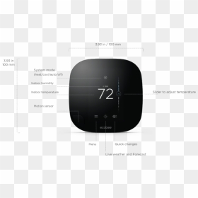 Nest Square Thermostat, HD Png Download - nest thermostat png