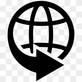 International Delivery Business Symbol Of World Grid - International Symbol, HD Png Download - around the world png