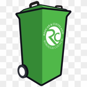 Green Day Clipart Green Recycling Bin - Redcar And Cleveland Bins, HD Png Download - dustbin clipart png